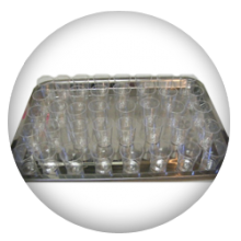 Stainless Steel Patterned Rectangular Communion Tray with 40 plastic Cups 